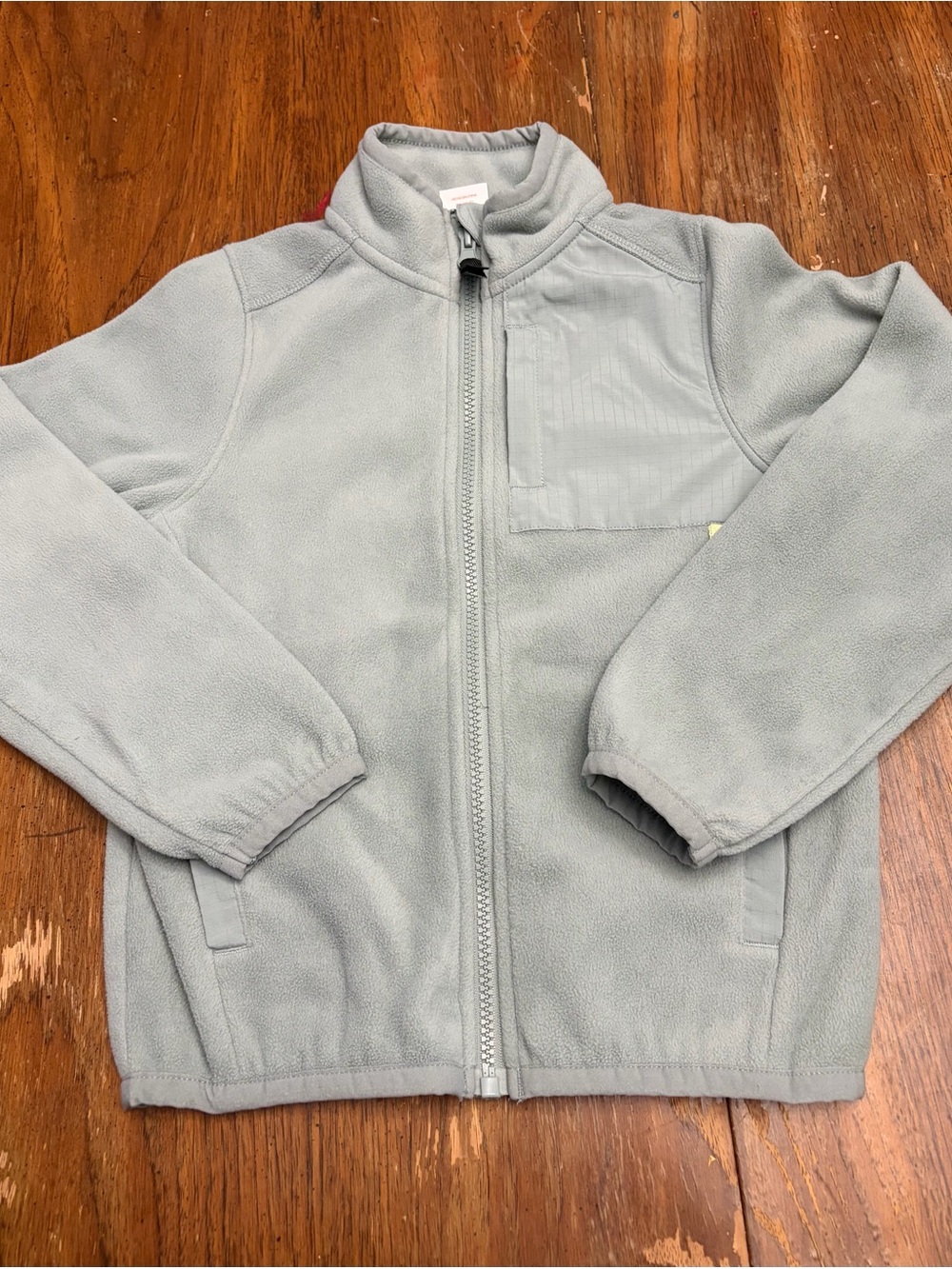 Ozark Trail Kids Light Gray Full-Zip Fleece Jacket